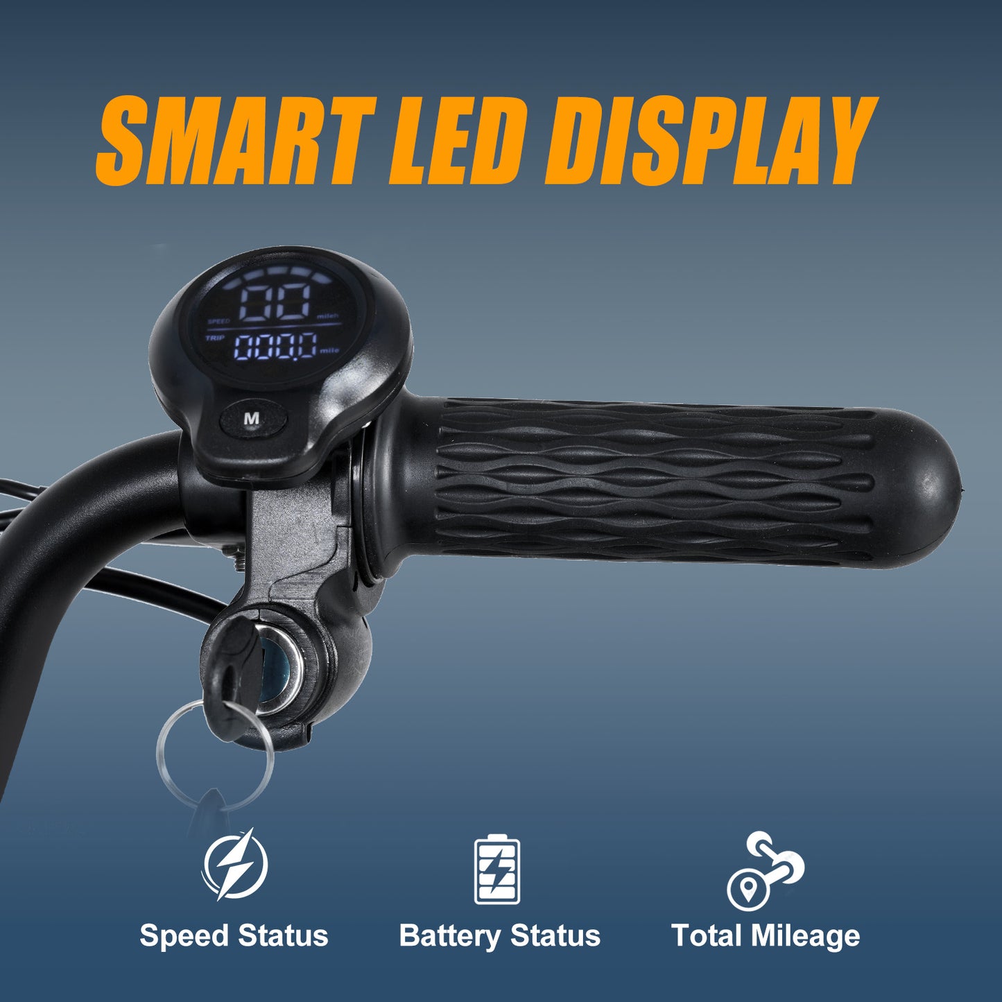 ETEKHOP Electric Scooter For Adults, 48V 20Ah Samsung Battery, 50 Miles Long Range, 800W Peak Power, 24MPH Top Speed, All-Terrain 14" Tubeless Tires, with Large Storage and Front Rear Suspension