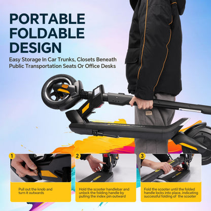 ETEKHOP Electric Scooter for Adult,1000W Peak Motor, Max 24 Mph 30 Miles Long Range, 36V 15AH UL 2272 Battery, 9" Off-Road Shock Tire,with NFC Lock App Control Commuting Electric Scooter with All-Terrain Suspension